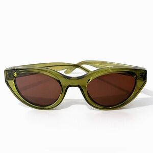 THIERRY LASRY Green and Brown Sunglasses